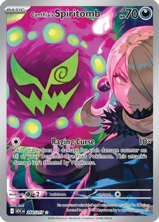 Cynthia's Spiritomb 244/217  - Holofoil ME Ascended Heroes - Illustration Rare