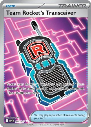 Team Rocket's Transceiver 263/217  - Holofoil ME Ascended Heroes - Ultra Rare