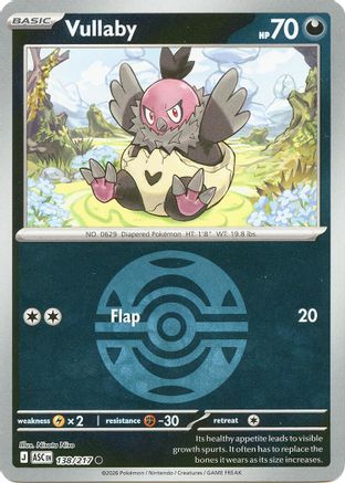 Vullaby (Dusk Ball) 138  - Reverse Holofoil ME Ascended Heroes - Common