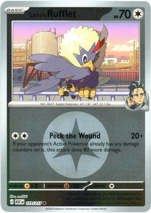 Larry's Rufflet (Energy Symbol Pattern) 173  - Reverse Holofoil ME Ascended Heroes - Common