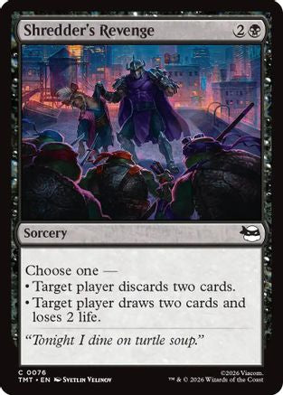 Shredder's Revenge (PZA-076) - Teenage Mutant Ninja Turtles Eternal-Legal Foil