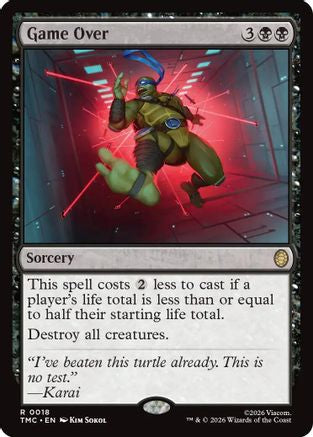 Game Over (TMC-018) - Commander: Teenage Mutant Ninja Turtles Foil