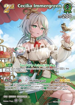 Cecilia Immergreen (SR) (hBP04-031) - Curious Universe Foil