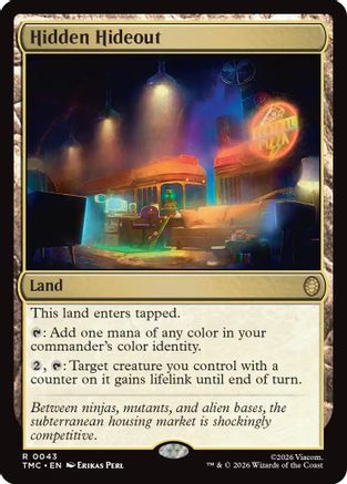 Hidden Hideout (TMC-043) - Commander: Teenage Mutant Ninja Turtles Foil