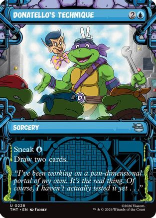 Donatello's Technique (Showcase) (TMT-228) - Teenage Mutant Ninja Turtles Foil