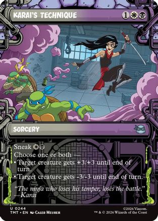 Karai's Technique (Showcase) (TMT-244) - Teenage Mutant Ninja Turtles