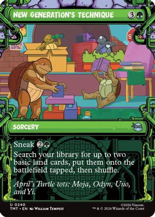 New Generation's Technique (Showcase) (TMT-240) - Teenage Mutant Ninja Turtles