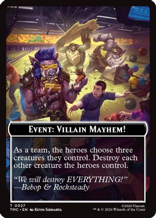 Event: Villain Mayhem! (TMC-027) - Commander: Teenage Mutant Ninja Turtles