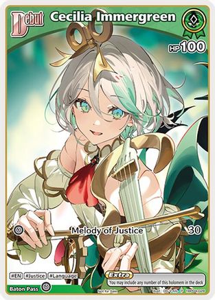 Cecilia Immergreen (P) (hBP04-028) (hBP04-028) - hololive OFFICIAL CARD GAME Promos Foil