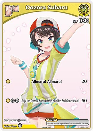Oozora Subaru (P) (hBP04-067) (hBP04-067) - hololive OFFICIAL CARD GAME Promos Foil