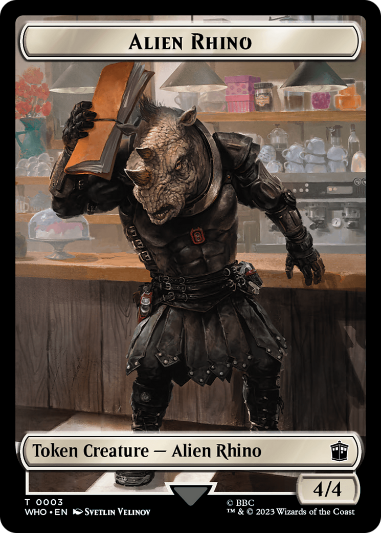 Alien Rhino (TWHO-003) - Doctor Who Tokens Foil