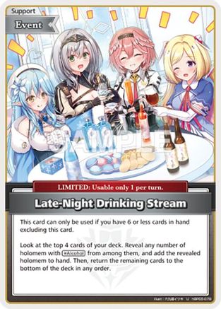 Late-Night Drinking Stream (U) (hBP05-078) - Enchant Regalia