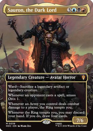Sauron, the Dark Lord (Borderless) (HOC-036) - The Hobbit: Eternal-Legal