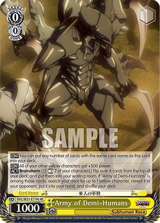 Army of Demi-Humans (C) (HC) (OVL/SE51-E11Hc HC) - Nazarick: Tomb of the Undead Vol.3 Extra Booster