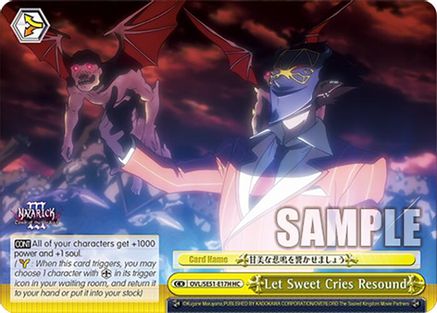 Let Sweet Cries Resound (HC) (OVL/SE51-E17H HC) - Nazarick: Tomb of the Undead Vol.3 Extra Booster