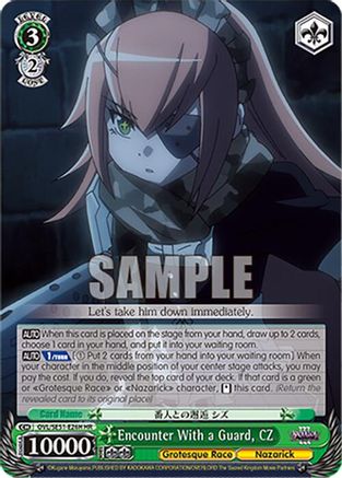 Encounter With a Guard, CZ (HR) (OVL/SE51-E26H HR) - Nazarick: Tomb of the Undead Vol.3 Extra Booster