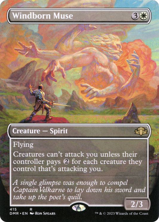 Windborn Muse (Borderless) (DMR-415) - Dominaria Remastered (Borderless) Foil