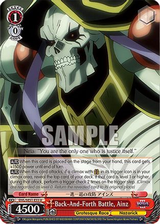 Back-And-Forth Battle, Ainz (OVL/SE51-E55 U) - Nazarick: Tomb of the Undead Vol.3 Extra Booster