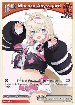 Mococo Abyssgard (P) (hBP03-037) (hBP03-037) - hololive OFFICIAL CARD GAME Promos Foil