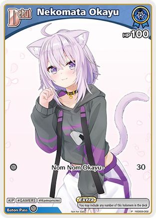 Nekomata Okayu (P) (hSD03-002) (hSD03-002) - hololive OFFICIAL CARD GAME Promos Foil