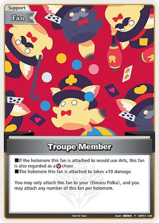 Troupe Member (P) (hBP01-126) - hololive OFFICIAL CARD GAME Promos Foil