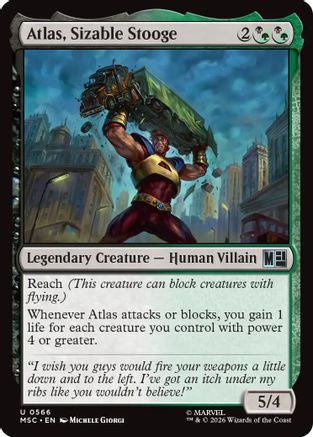 Atlas, Sizable Stooge (MSC-566) - Marvel Super Heroes Foil