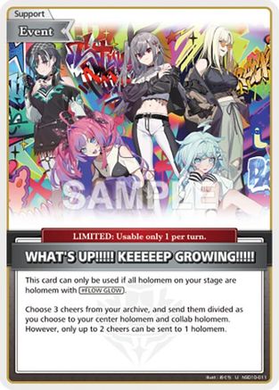 WHAT'S UP!!!!! KEEEEEP GROWING!!!!! (U) (hSD10-011) - Ayakashi Vermilion