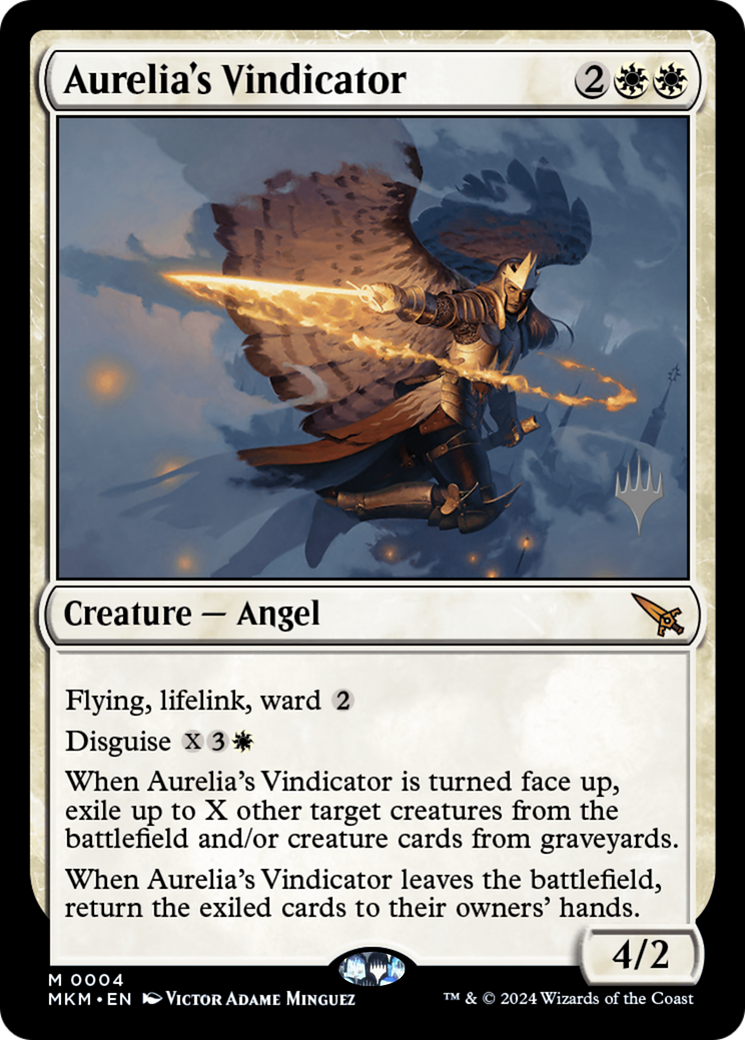 Aurelia's Vindicator (Promo Pack) [Murders at Karlov Manor Promos]