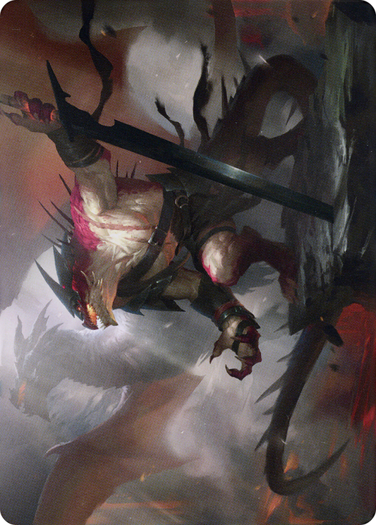 Rivaz of the Claw // Rivaz of the Claw (ADMU-053) - Dominaria United Art Series (Borderless) Foil