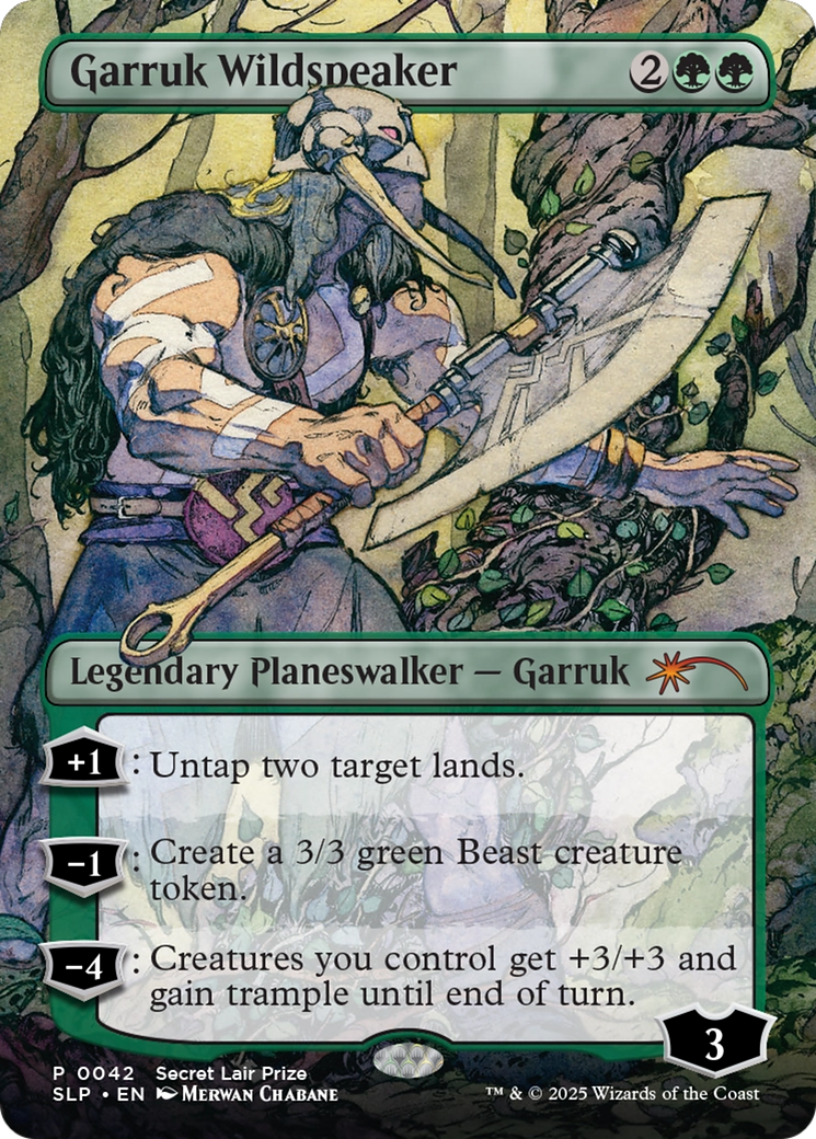 Garruk Wildspeaker (SLP-042) - Secret Lair Showdown (Borderless)