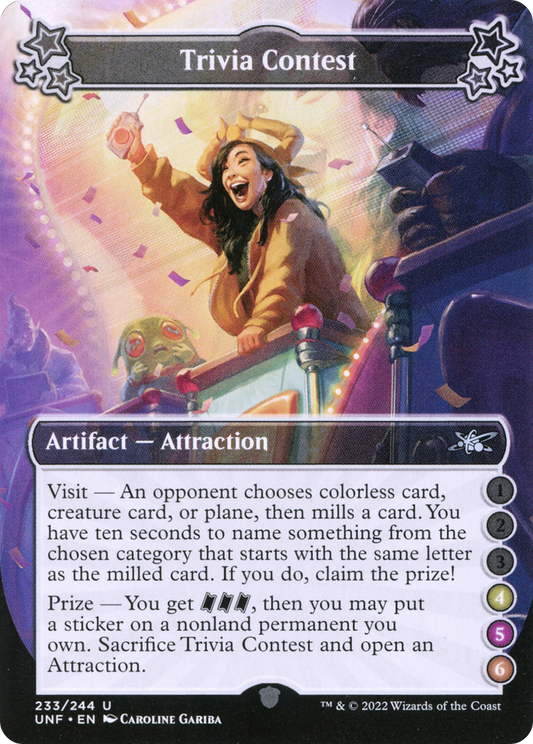 Trivia Contest (4-5-6) (UNF-233) - Unfinity