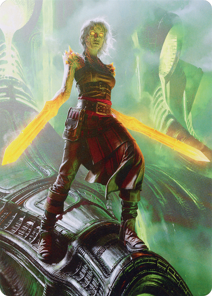 Nahiri, the Unforgiving // Nahiri, the Unforgiving (AONE-051) - Phyrexia: All Will Be One Art Series (Borderless)