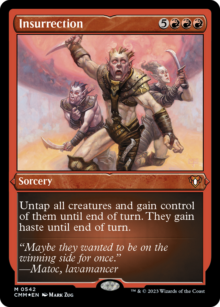 Insurrection (CMM-542) - Commander Masters Etched Foil