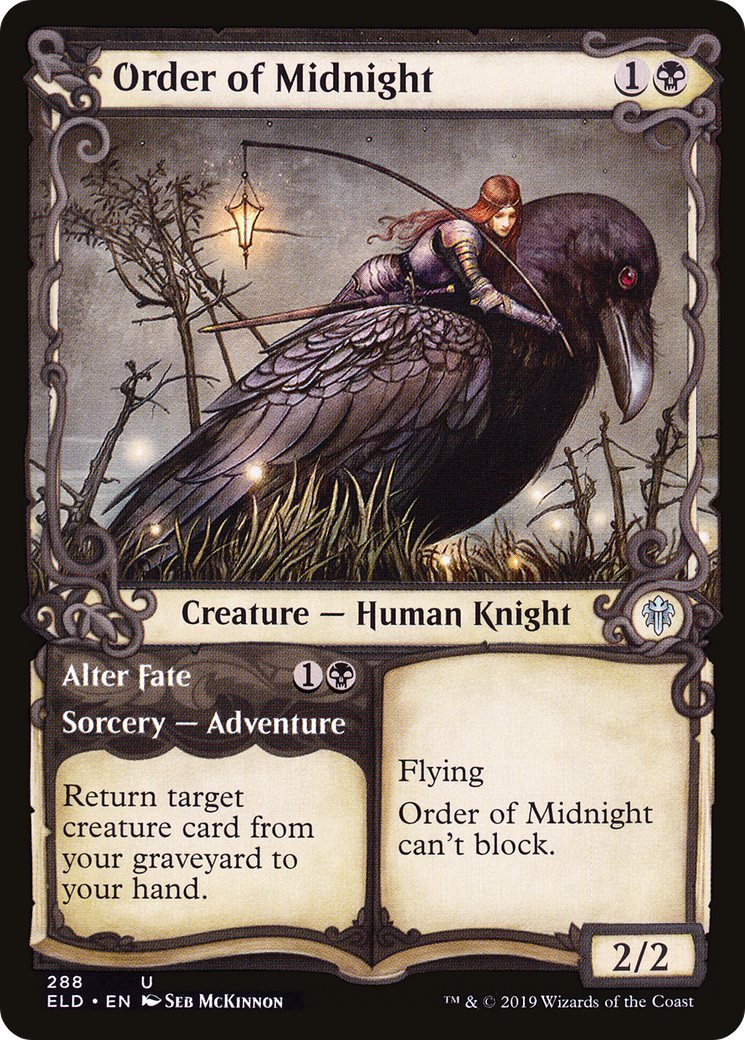 Order of Midnight // Alter Fate (Showcase) [Throne of Eldraine]