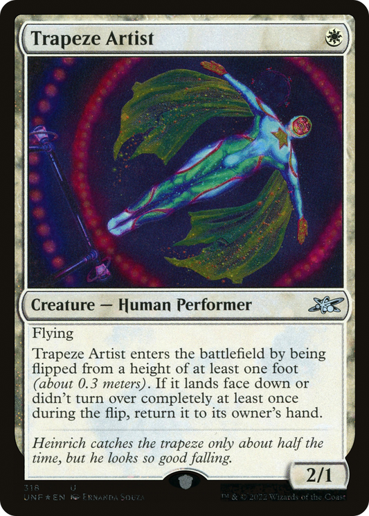 Trapeze Artist (Galaxy Foil) (UNF-318) - Unfinity Foil