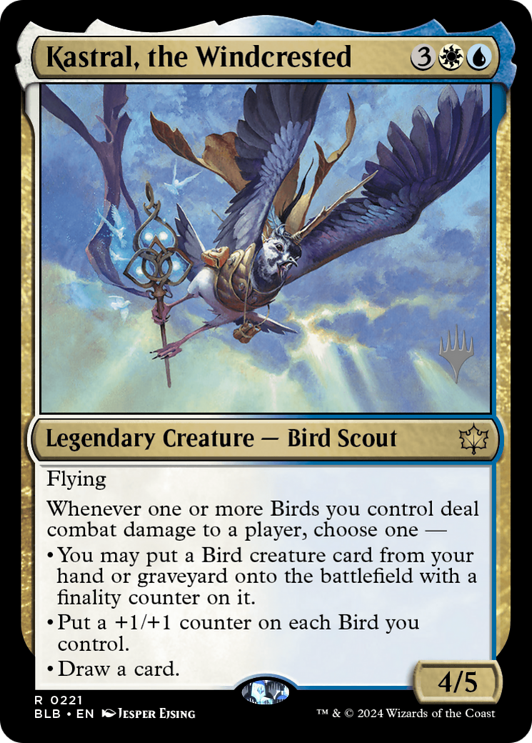 Kastral, the Windcrested (Promo Pack) [Bloomburrow Promos]