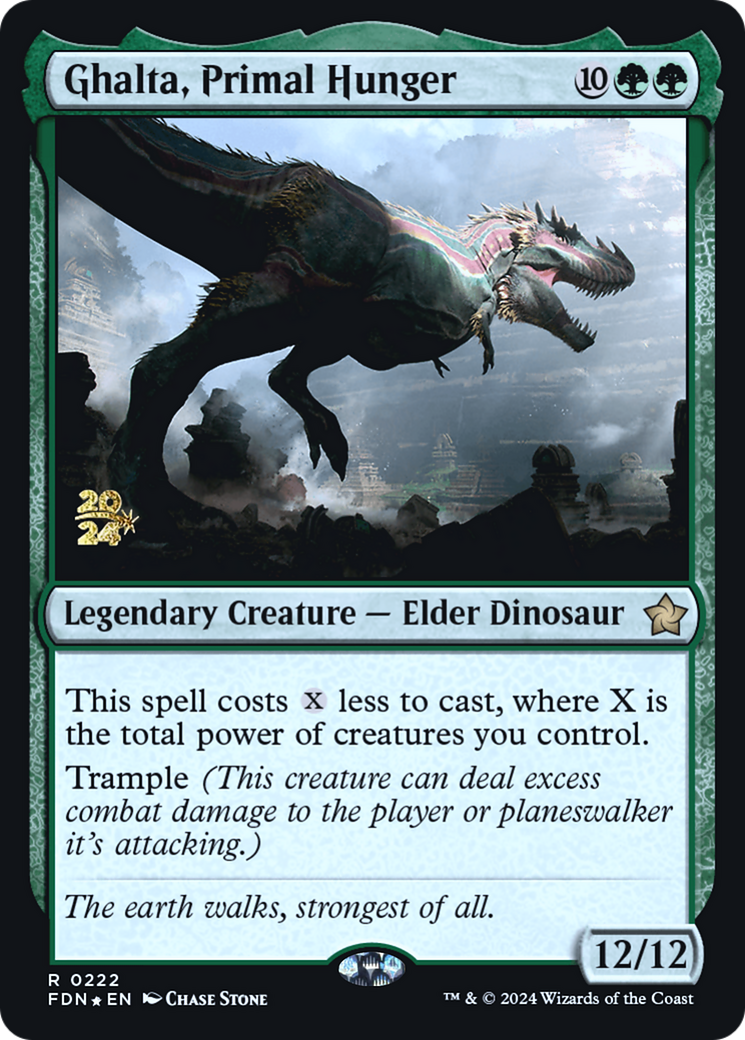 Ghalta, Primal Hunger [Foundations Prerelease Promos]