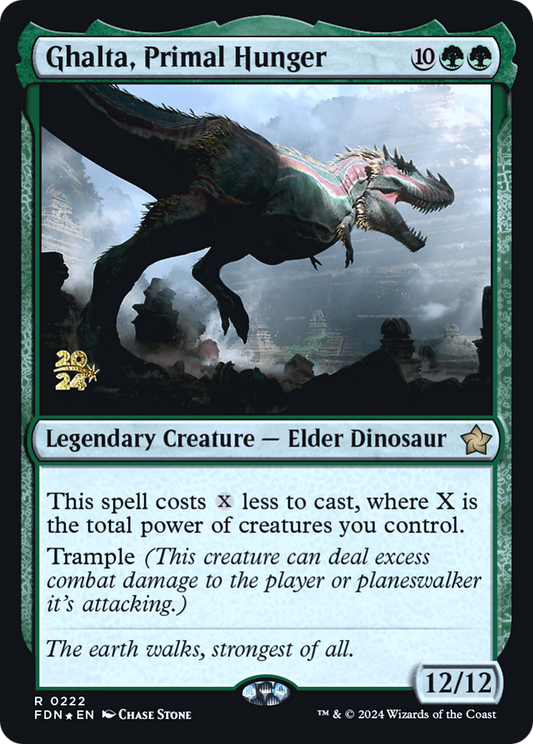 Ghalta, Primal Hunger [Foundations Prerelease Promos]