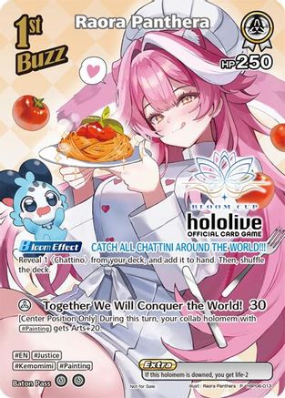 Raora Panthera (P) (hBP06-013) (Bloom Cup) (hBP06-013) - hololive OFFICIAL CARD GAME Promos Foil