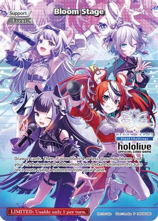 Bloom Stage (P) (hBP06-090) (Bloom Cup DX) (hBP06-090) - hololive OFFICIAL CARD GAME Promos Foil