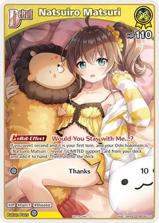 Natsuiro Matsuri (P) (hBP06-073) (hBP06-073) - hololive OFFICIAL CARD GAME Promos Foil
