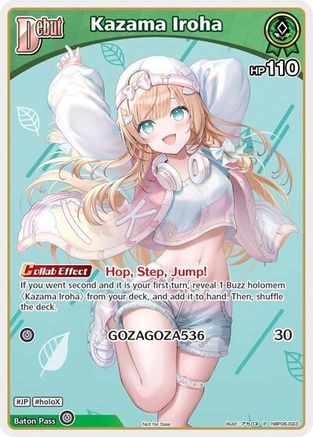 Kazama Iroha (P) (hBP06-023) (hBP06-023) - hololive OFFICIAL CARD GAME Promos Foil