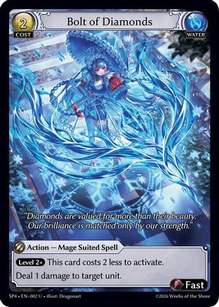 Bolt of Diamonds (Curio Foil) (002) - Supporter Pack 4 Foil