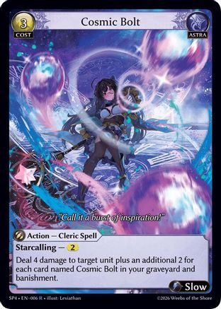 Cosmic Bolt (Curio Foil) (006) - Supporter Pack 4 Foil