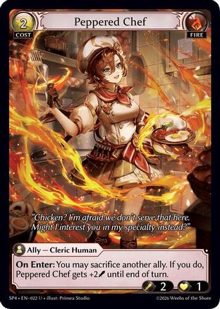 Peppered Chef (Curio Foil) (022) - Supporter Pack 4 Foil