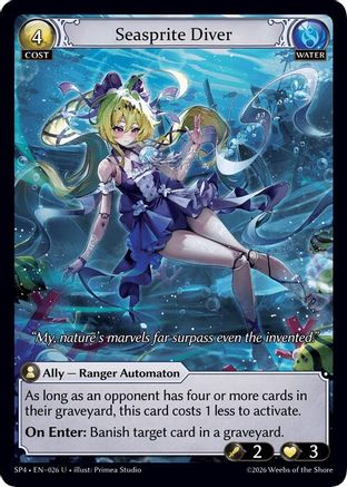 Seasprite Diver (Curio Foil) (026) - Supporter Pack 4 Foil