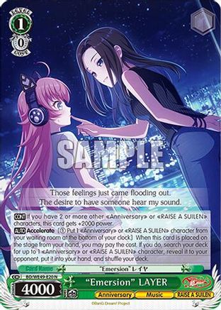 "Emersion" LAYER (BD/WE49-E20) - BanG Dream! 10th Anniversary! Premium Booster