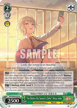 "No Matter the Sunset's Color" Moca Aoba (BD/WE49-E22) - BanG Dream! 10th Anniversary! Premium Booster