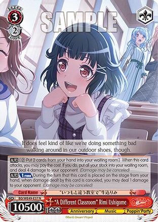 "A Different Classroom" Rimi Ushigome (BD/WE49-E37) - BanG Dream! 10th Anniversary! Premium Booster