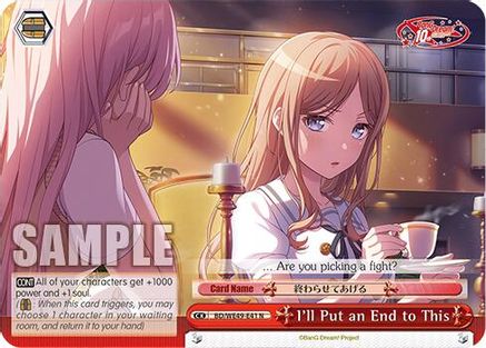 I'll Put an End to This (BD/WE49-E41) - BanG Dream! 10th Anniversary! Premium Booster